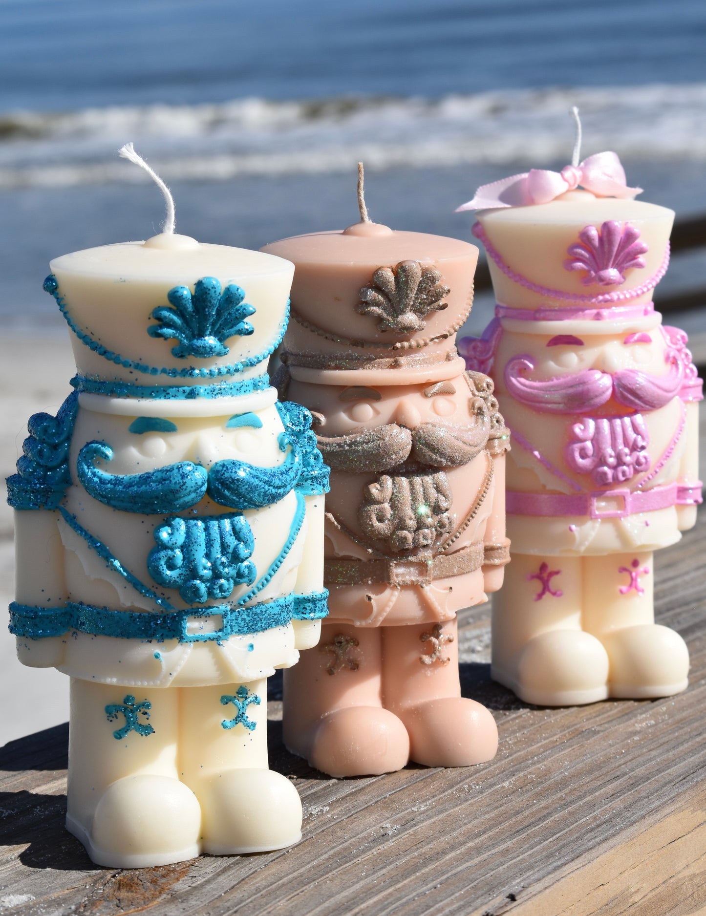 Coastal Nutcracker Candle