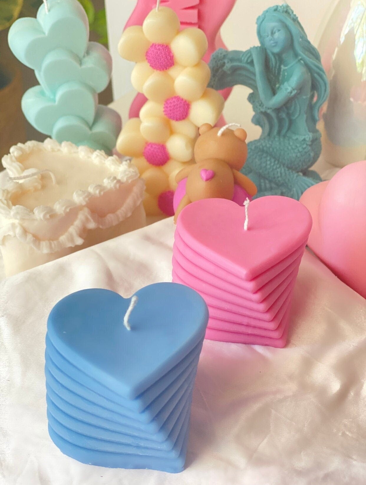 Spiral Heart Candle| Love Candle| Pretty Candle| Gifts for Her| Heart Gifts| Cute Gifts| Special| Soy Wax|Anniversary