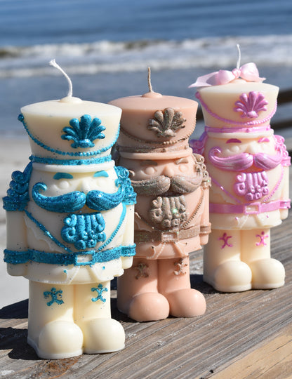 Coastal Nutcracker Candle