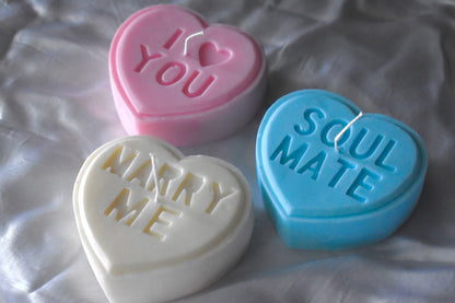 Candy Heart Conversation Candle