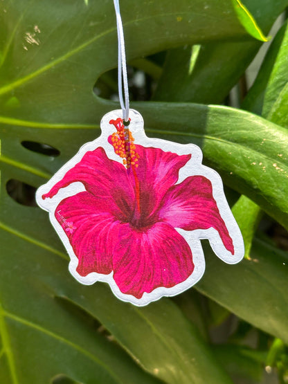 Hibiscus Flower Car Freshener