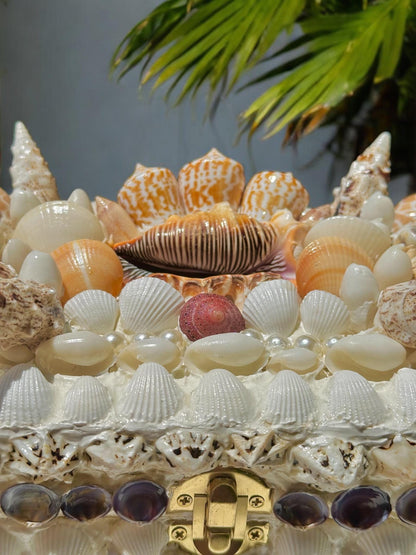 Sunkissed Seashell Box| Coastal Cowgirl Decor Jewelry Holder Beachy Aesthetic Accessories Nautical Mermaid Treasure Shell Ocean Gift Art